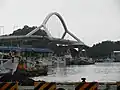 Nan Fang Ao boogbrug in Su'ao, Taiwan, 1998, ingestort op 1 oktober 2019