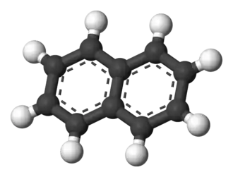 Molecuulmodel van naftaleen