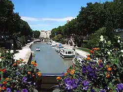 Canal de la Robine vanaf Boulevard Gambetta