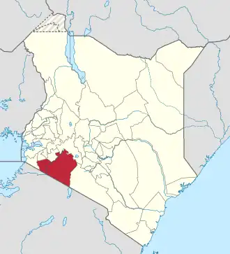 Kaart van Narok County