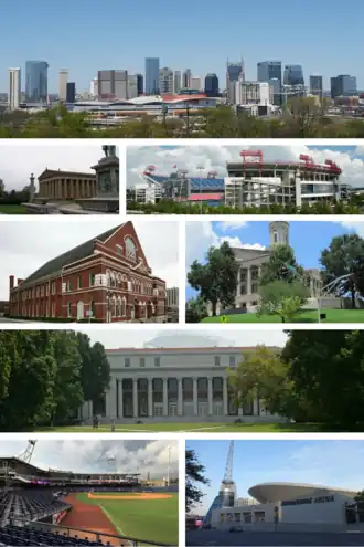 Een collage van Nashville