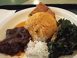 Nasi rames rendang
