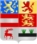 Wapen van Willem Frederik van Nassau-Dietz, die de baronie Liesveld in 1636 kocht