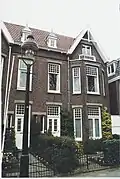Woning, woonhuis (dubbel) in jugendstil, overgangsarchitectuur