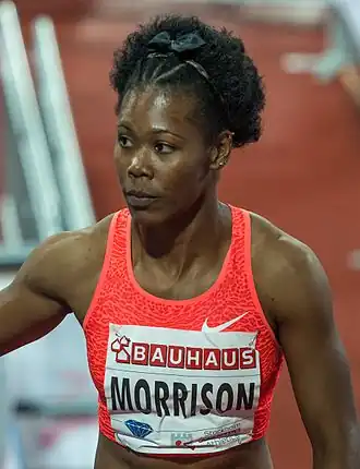 Natasha Morrison bij de Stockholm Bauhaus Athletics in 2015.