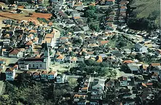 Het centrum van Natércia van boven gezien