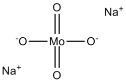 Structuurformule van natriummolybdaat