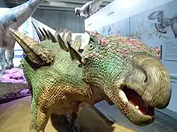 Reconstructie van Huayangosaurus in NaturBornholm