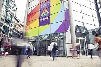 Hoofdkantoor van NatWest in Londen.