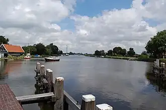 De Nauernasevaart vanaf sluis Nauerna