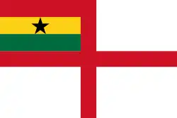 ? Marinevlag van Ghana (2:3)