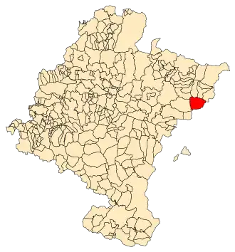 Kaart van Burgui/Burgi