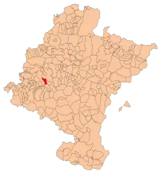 Kaart van Estella/Lizarra