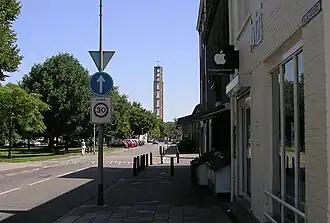 De campanile die bij de sloop bespaard bleef