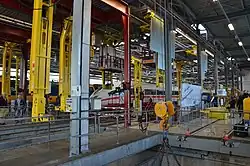 De NedTrain-werkplaats op het terrein; 2017.