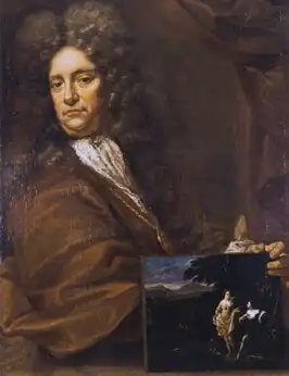 Het zelfportret van Eglon van der Neer (1696) bevindt zich in Uffizi.