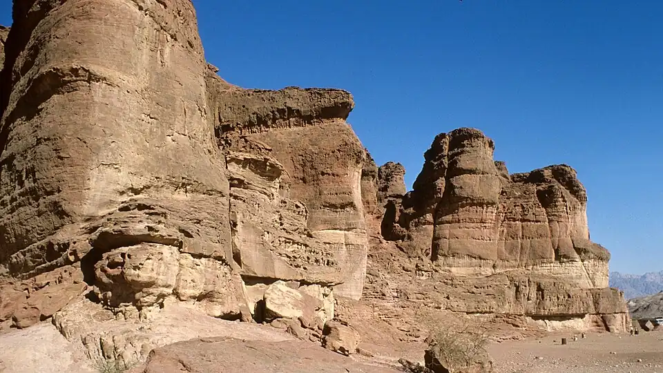 Rotsformatie in Timna