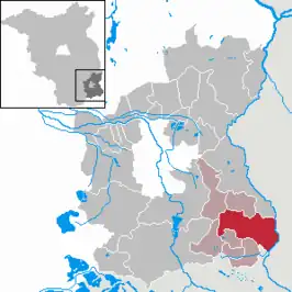 Kaart van Neiße-Malxetal Dolina Nysa-Małksa Mała Nysa Niemiecka