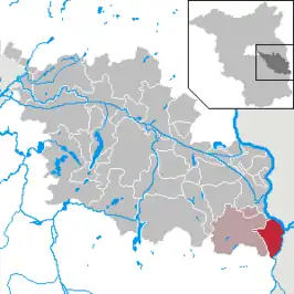 Kaart van Neißemünde