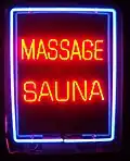 Neon Massage Sauna