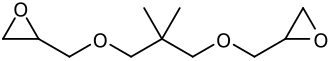 Structuurformule van neopentylglycoldiglycidylether