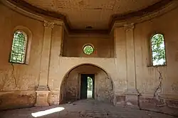 Interieur van de kerk (thans in onbruik geraakt)