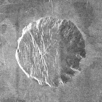 Radarbeeld van de ruimtesonde Magellan