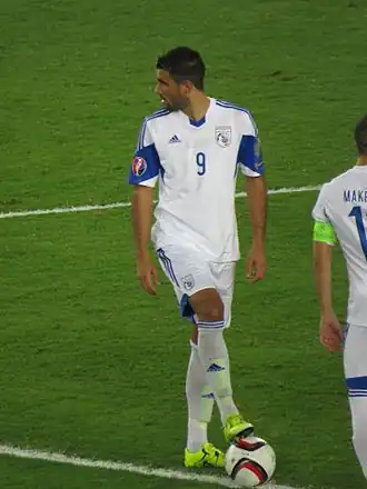 Mitidis in 2015 als speler van Cyprus