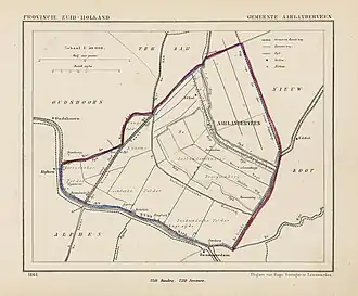Kaart van Aarlanderveen