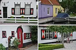 Diverse geveltjes in Kaag-dorp