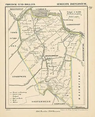 De gemeente Zoeterwoude in 1867