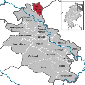 Kaart van Neu-Eichenberg