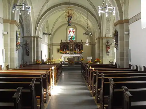Interieur van deze kerk