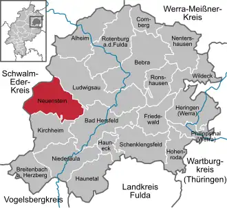 Kaart van Neuenstein