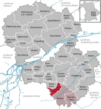 Kaart van Neufraunhofen