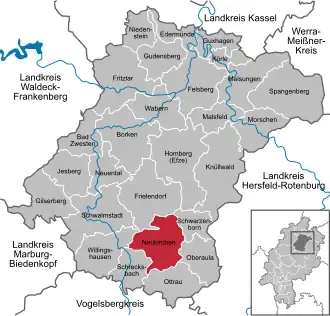 Kaart van Neukirchen