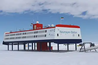 Het Neumayer-Station III in december 2009