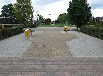 Monument op de locatie van de Catharinaschacht.