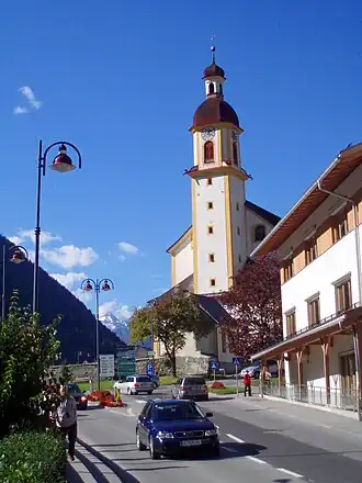 De parochiekerk van Neustift im Stubaital
