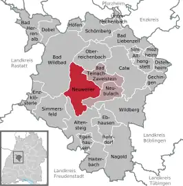 Kaart van Neuweiler (Baden-Württemberg)