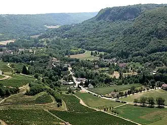 Gezicht op Nevy-sur-Seille