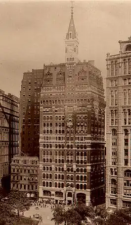 Tribune Building na de verbouwing in 1907