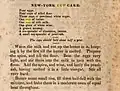 Recept voor een “New York Cup Cake”, Eliza Leslie, 1828, p.&nbsp;60.