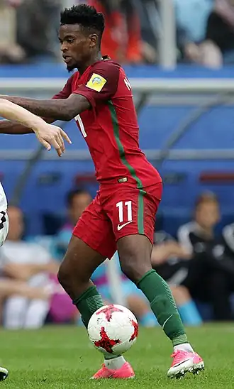 Semedo als speler van Portugal op de Confederations Cup 2017