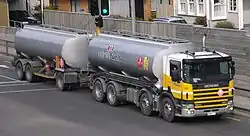 Scania 124G 420 8x4 in Nieuw-Zeeland