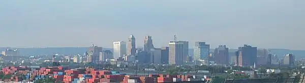 Gezicht op Port Newark