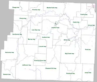 Kaart van Newton County