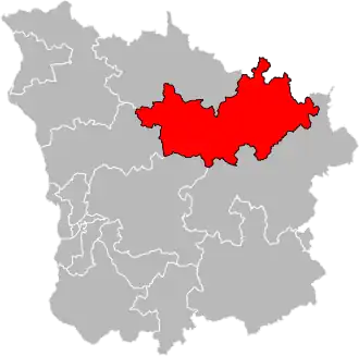 Locatie van het kanton