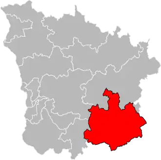 Locatie van het kanton