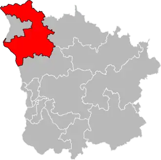 Locatie van het kanton